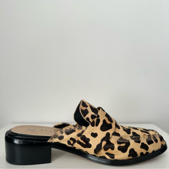 MI PIACI ‘Scotty’ Leopard Print Pony Hair Mule Loafers Women’s Size EU 41 - Picture 5 of 13